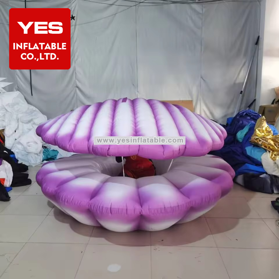 Hot selling creative wedding stage decoration inflatable seashells