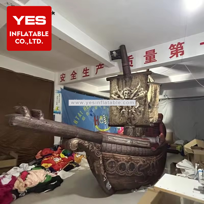 High Quality Inflatable Advertising Model Amusement Park Decoration Inflatable Pirate Ship