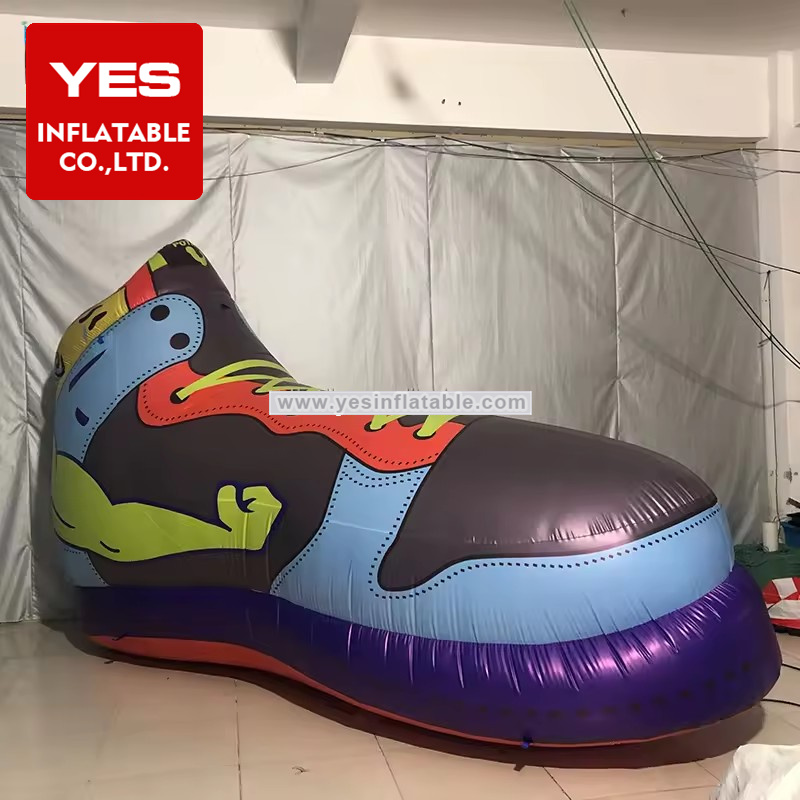 Customized Giant Inflatable Sport Shoe Model Outdoor Advertising Inflatable Sneakers