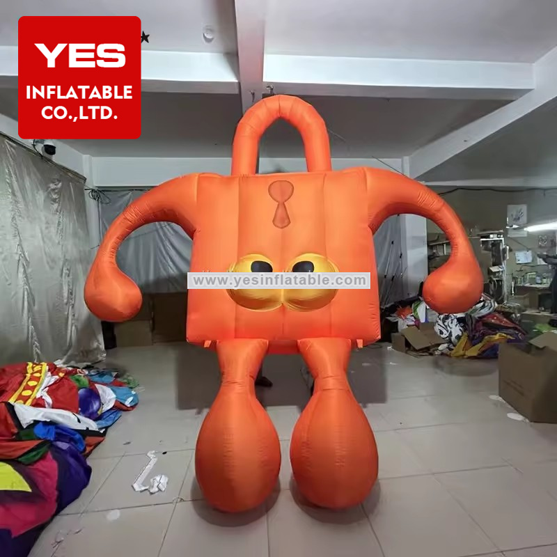 Hot Sale Giant Inflatable Advertising Product Orange Inflatable Led Lock