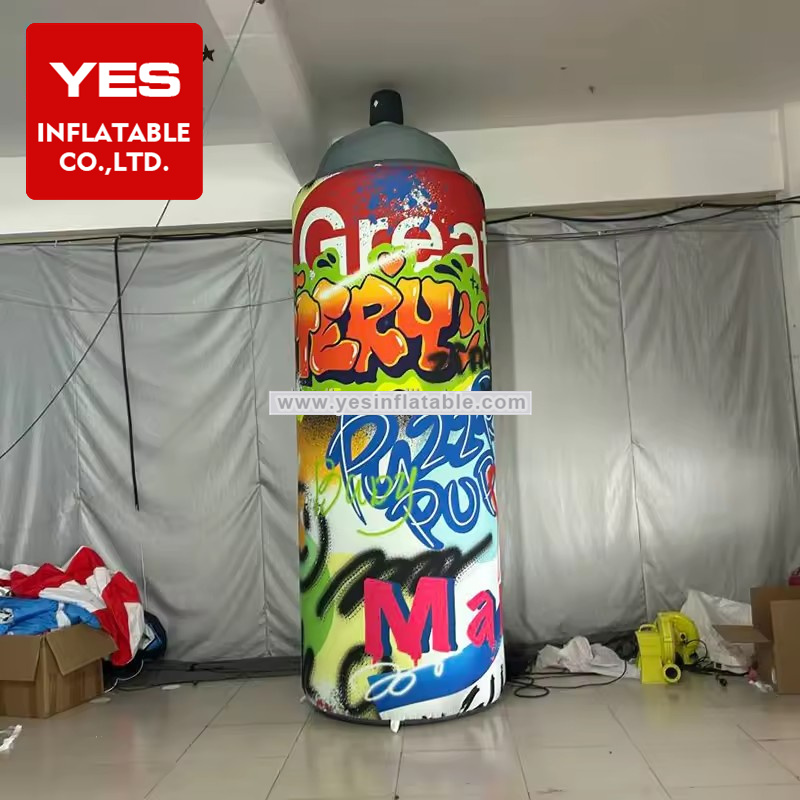 Nightclub Inflatable Column Decoration Graffiti Printing Inflatable Tube