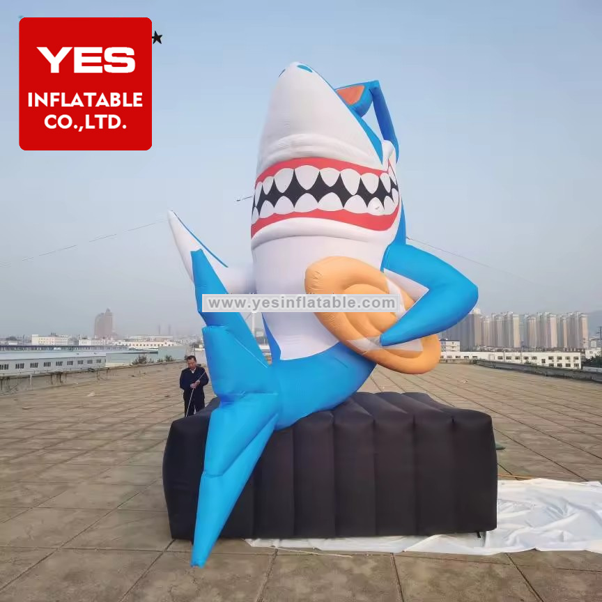 beach holiday ideas inflatable animal inflate balloon great shark for event decoration