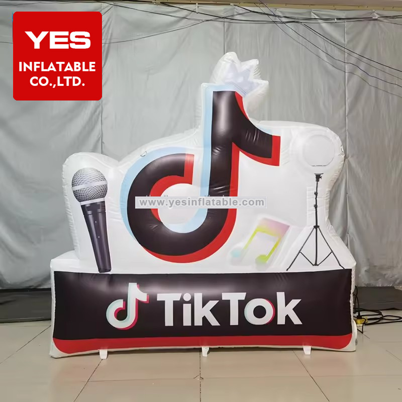 Brand Promotion Birthday Party Commercial Inflatable Logo Prop Decoration Tik Tok