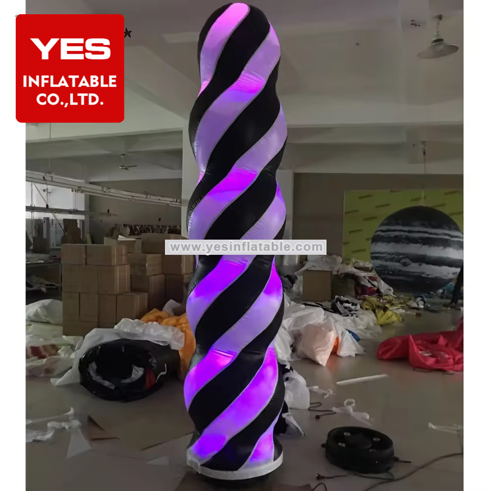 music festival theme park lighting pillars decoration inflatable lamp post advertising sign