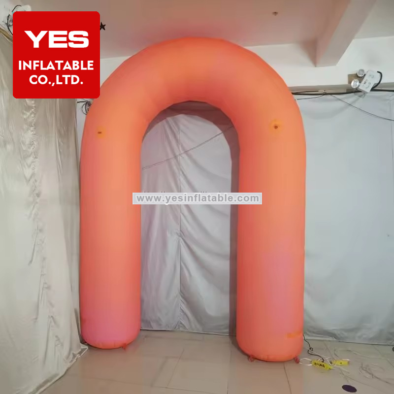 Customized Colors Inflatable Stage Arch Decoration With Led Light