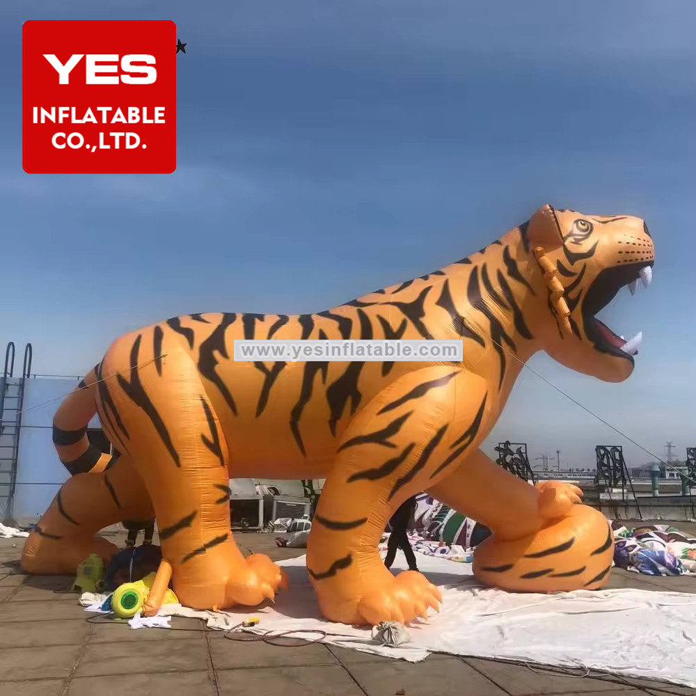 Inflatable Tiger Cartoon Customized Making Mascot Tiger Parade Balloon