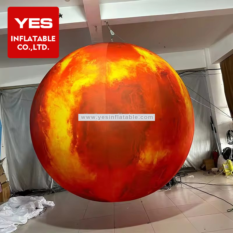 Giant Custom Blow Up Planet Model Inflatable Moon For Party Decoration