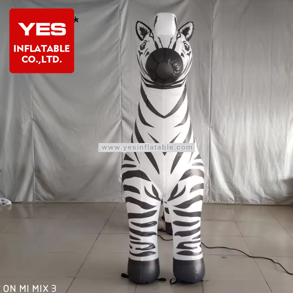 Large Advertising Custom Inflatable Animal Model Inflatable Zebra