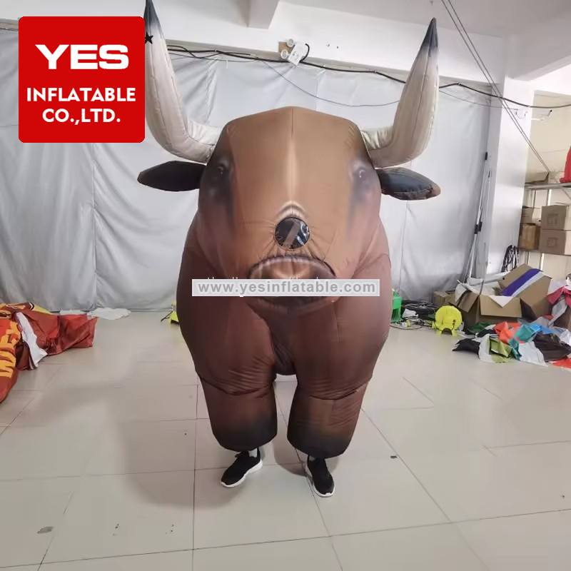 Customized Inflatable Animal Costume Inflatable Buffalo Walking Costume