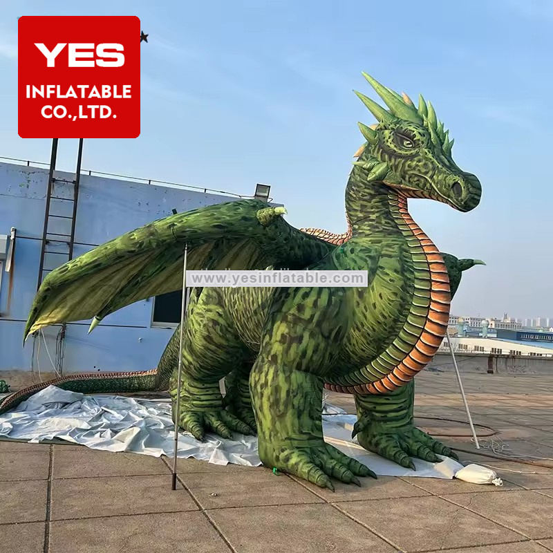 Giant Decoration Inflatable Model Chinatown Pterosaur Inflatable Dreen Dragon Dinosaur For Sale