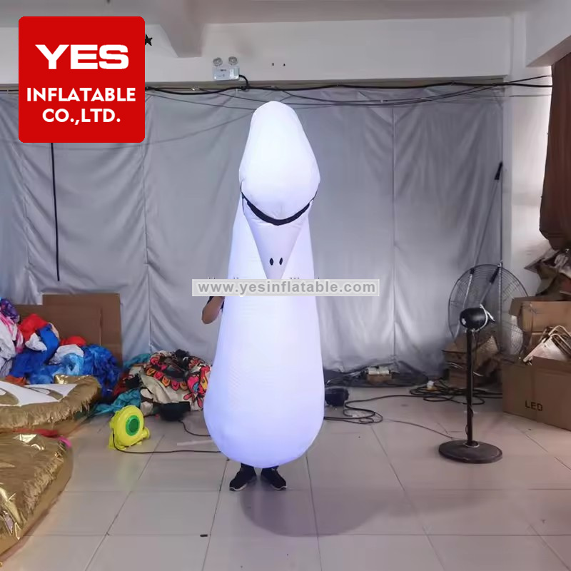 Holiday Inflatable Animal Costume Inflatable Swan Costume With Led Light