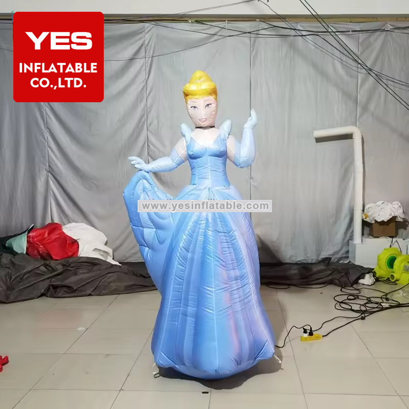 inflatable girl mascot factory custom cartoon character balloons Inflatable princess Model