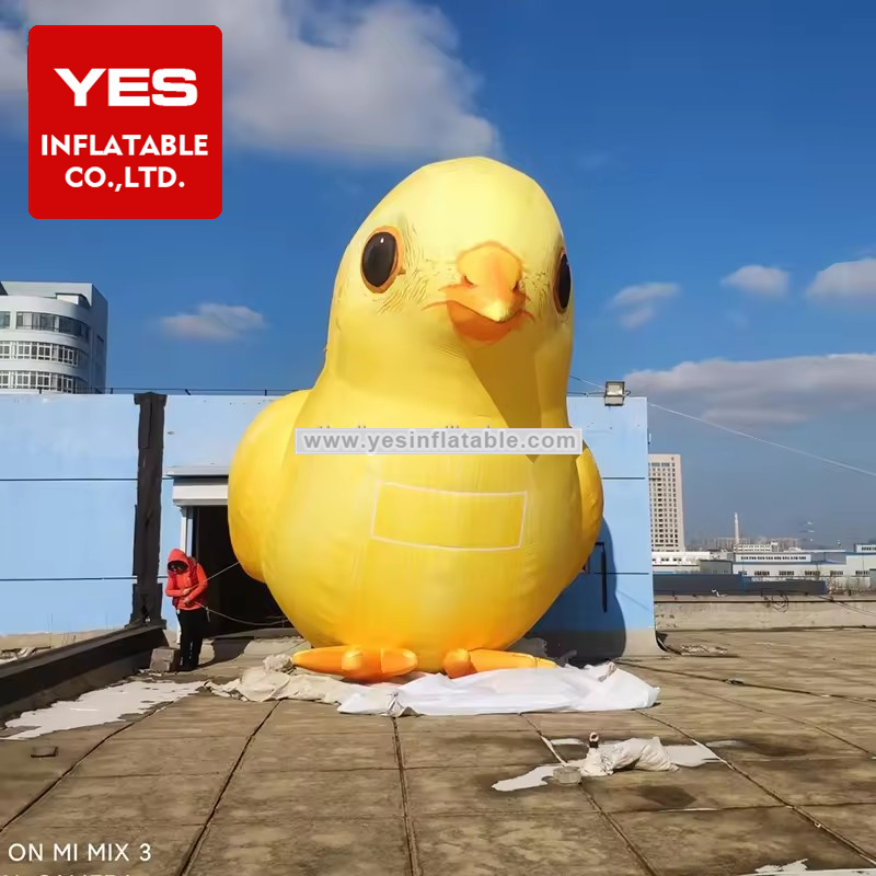 Advertising Inflatable Animal Model Yellow Inflatable Chicken