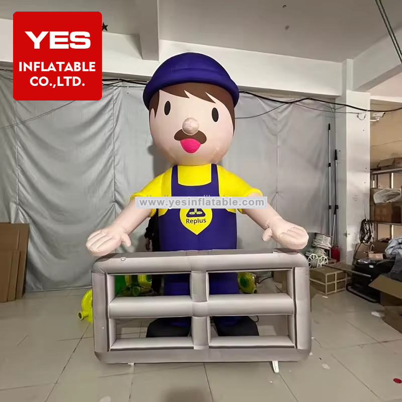 Customized Inflatable Advertising Mascot Inflatable Boy With Hat