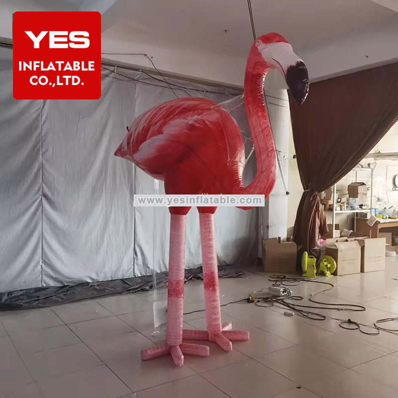 Giant Simulation Inflatable Animal Model Inflatable Flamingo for Shop Decoration