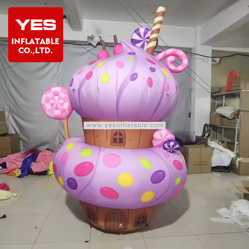 Birthday Party Decoration Inflatable Cake Dessert Model Inflatable Muffin Cupcakes