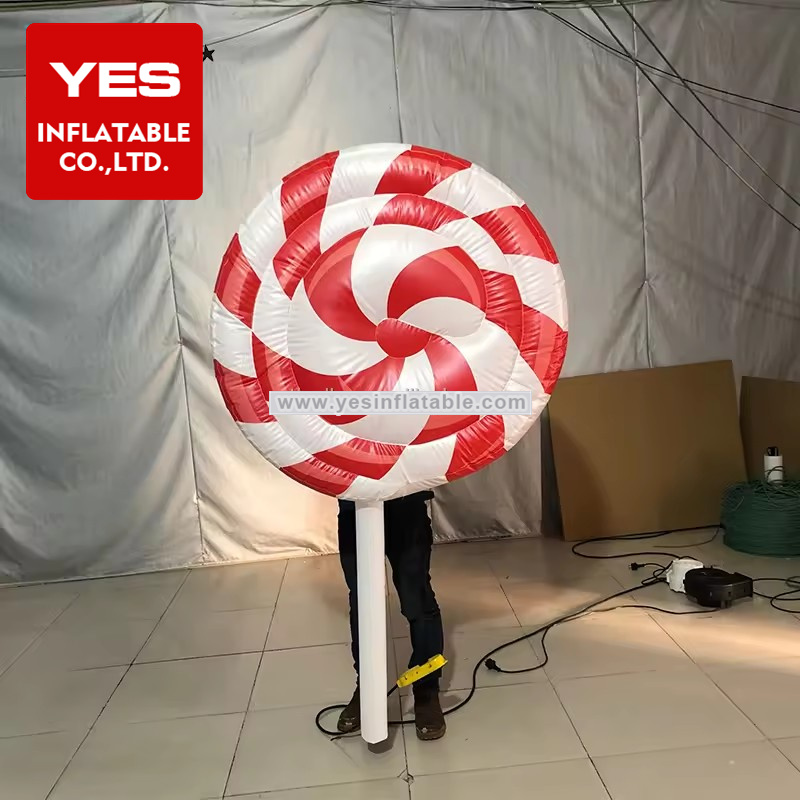 Christmas family inflatable decorations Inflatable giant lollipops candy