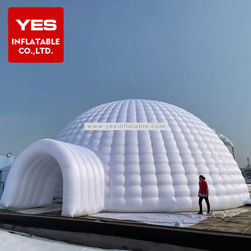 Outdoor Giant White Inflatable Dome Tent For Party And Advertising