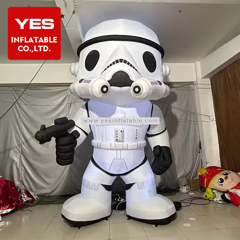 Amusement Park Decoration Inflatable Cartoon Charater With Led Light