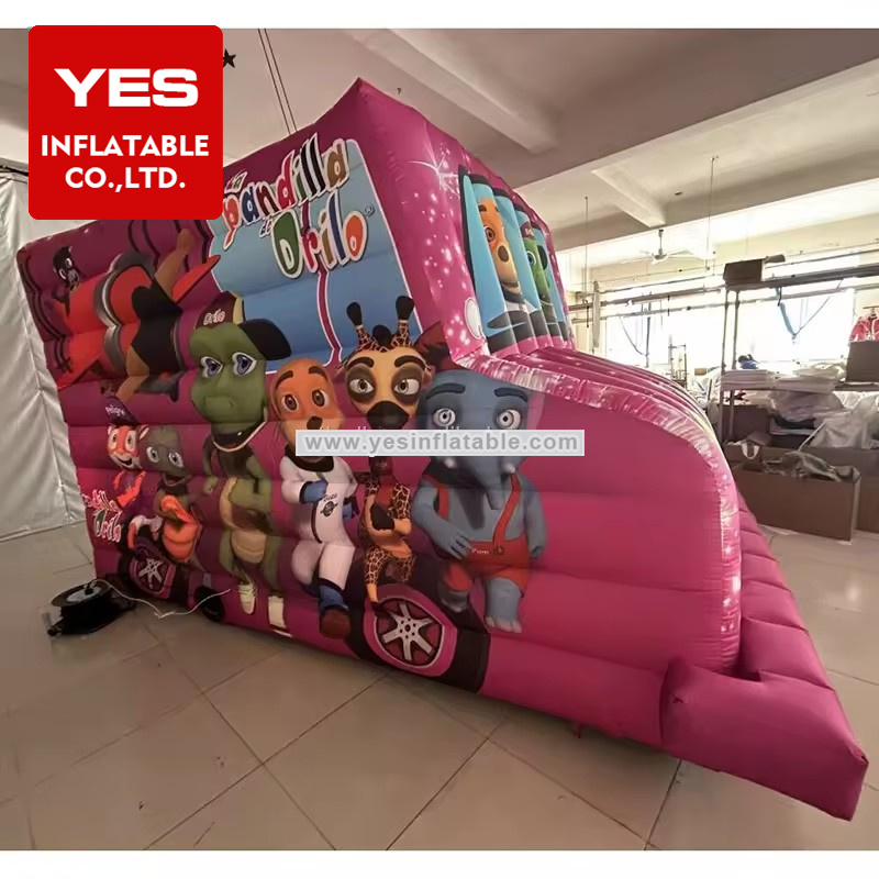 Customized Inflatable Cartoon Car Tent Inflatable Ice Cream Booth