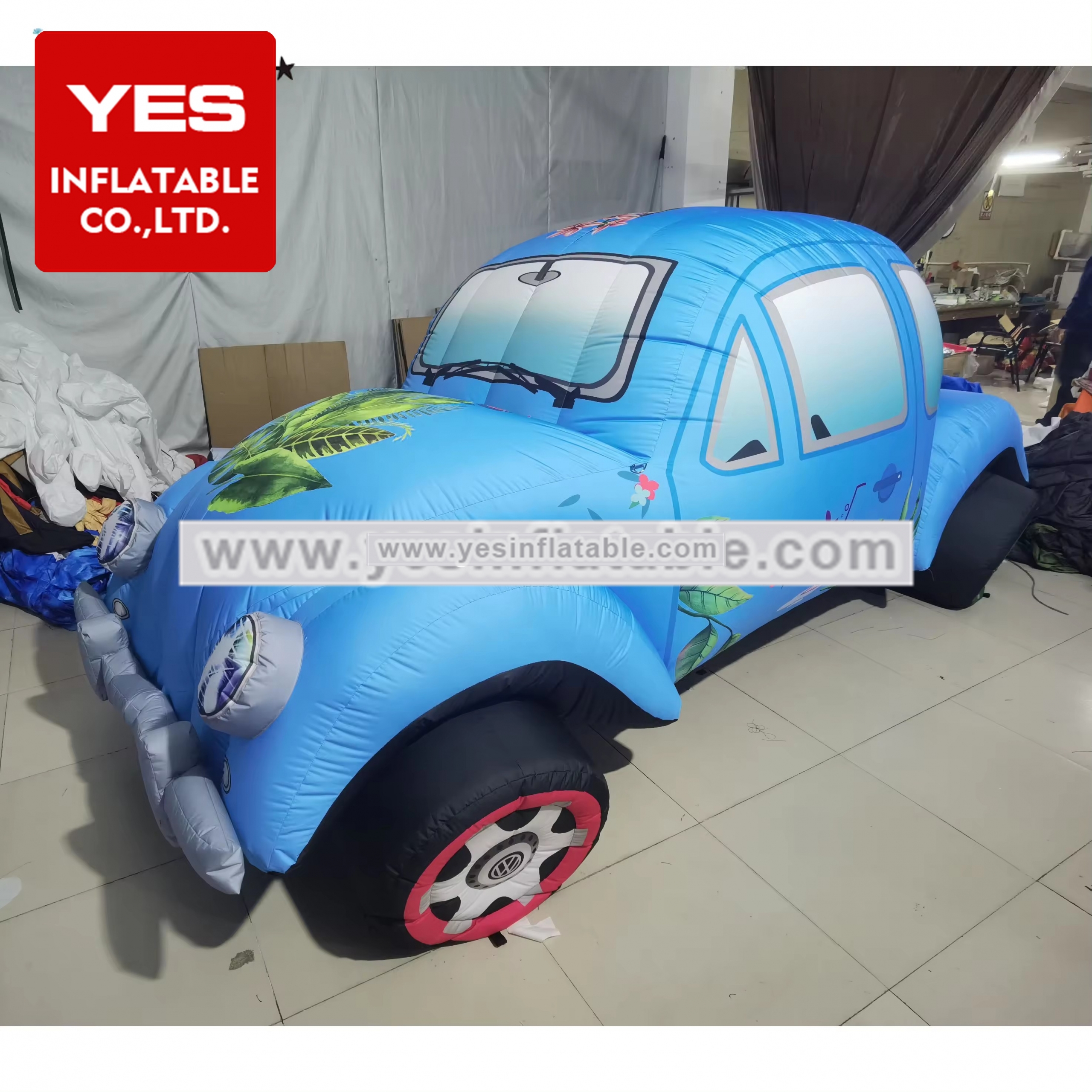 Hot Sale Inflatable Advertising Model Bule Inflatable Car