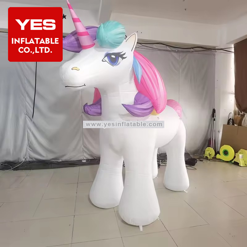 Manufacturer inflatable cartoon animal model customized giant inflatable unicorn for advertising