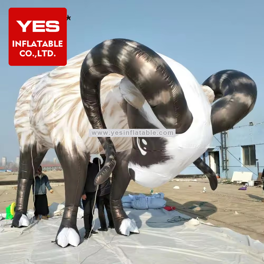 Custom cartoon inflatable antelope inflatable goat for zoo animals event decoration