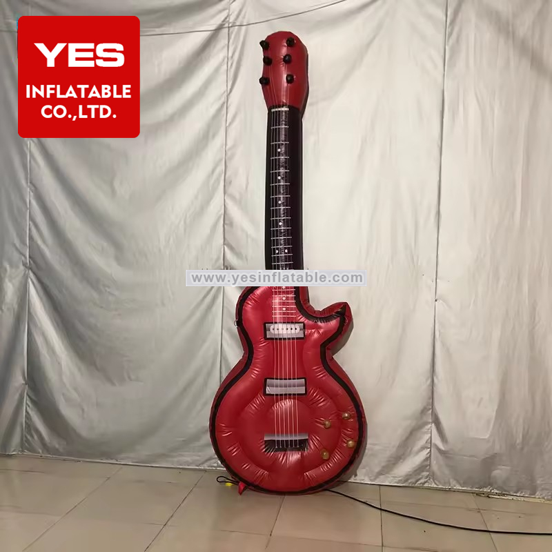 giant inflatable guitar/advertising decoration/customized inflatable musical instruments