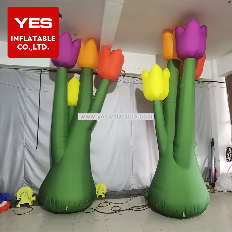 Hot Sale Wedding Party Decoration Inflatable Flower Model Inflatable Tulip