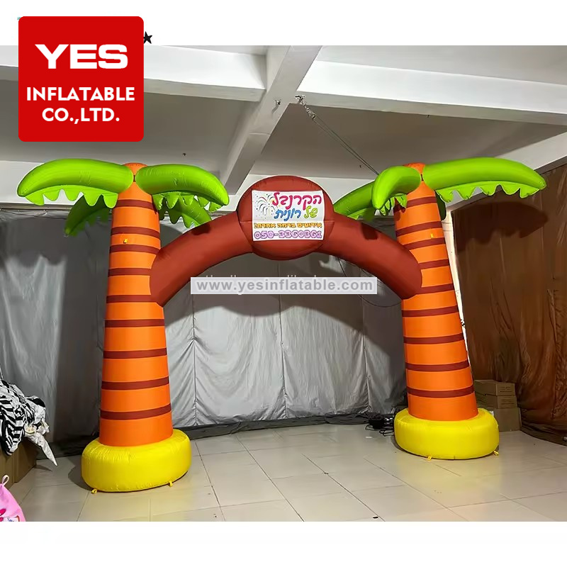 New Advertising Inflatable Tree Archway Custom Inflatable Coconut Tree Arch