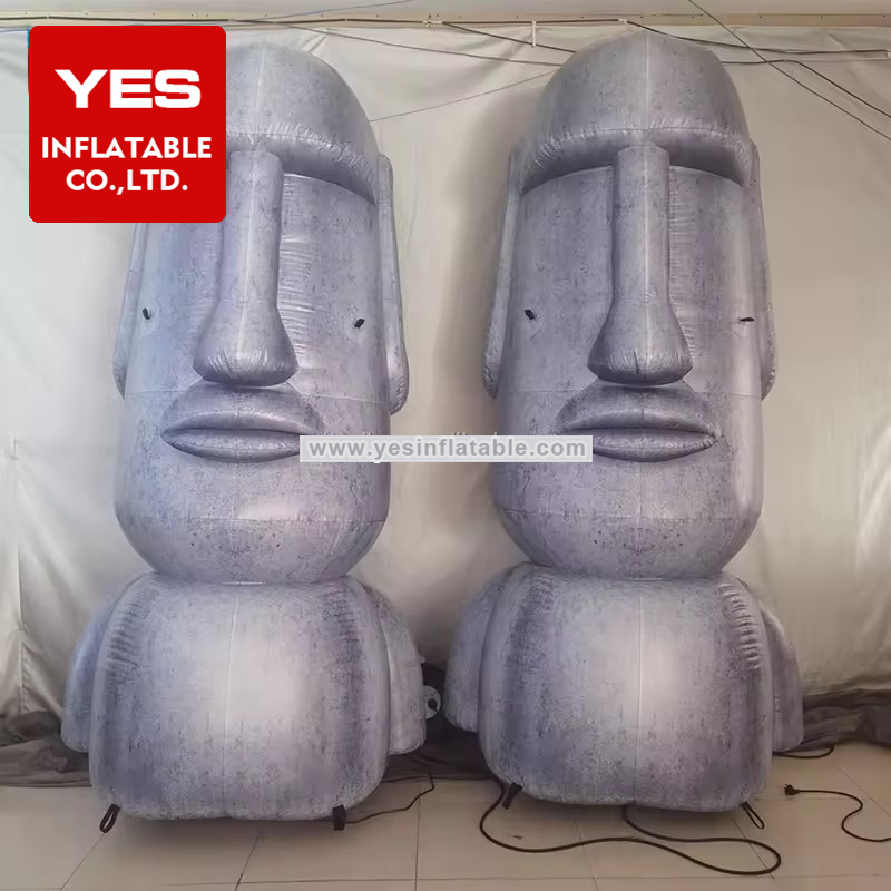 Display inflatable stone sculpture shopping mall decorative inflatable stone sculpture