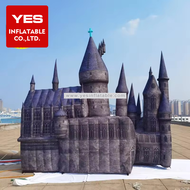 High Quality Giant Stage Props Inflatable Building Model Inflatable Old Castle