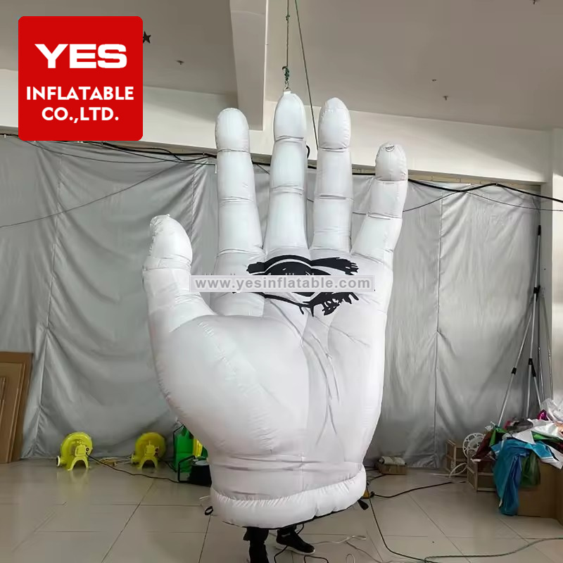 Halloween Ceiling Hanging Decoration Printed Eyes Inflatable Hand