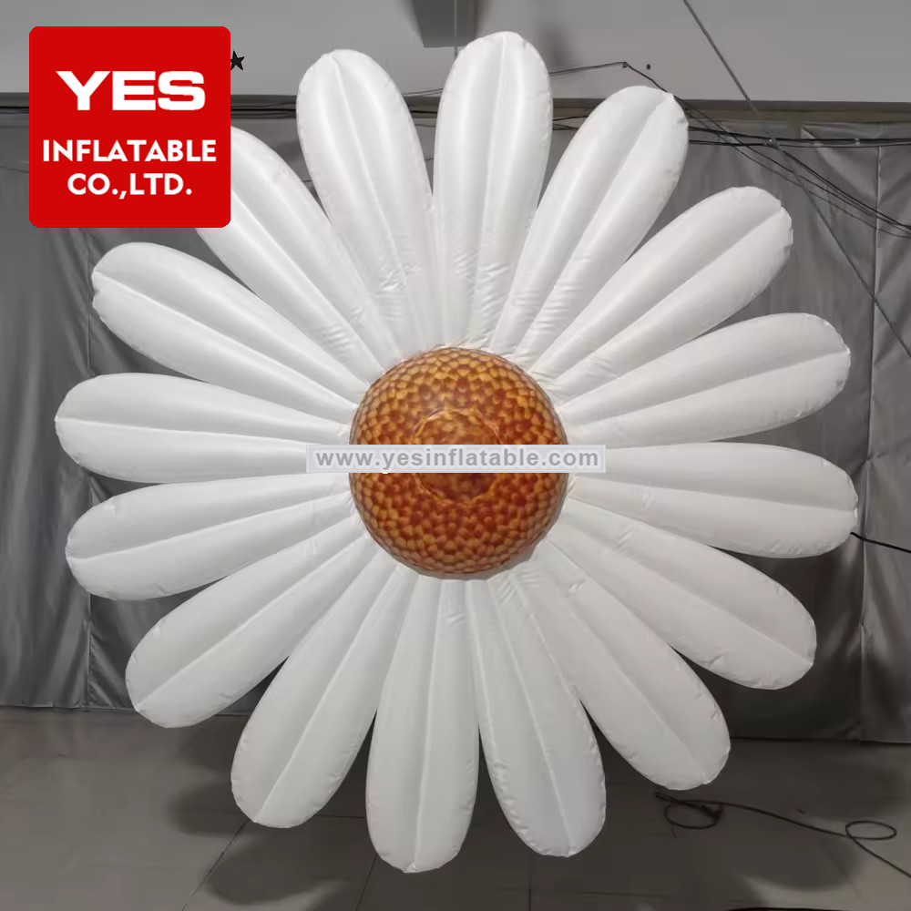 Customized Party Decoration Inflatable Hanging Flower White Inflatable Small Daisy