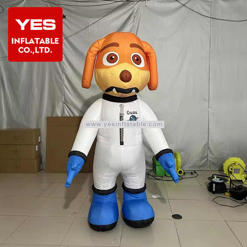 Space theme parade funny cartoon character inflatable dog costume adult