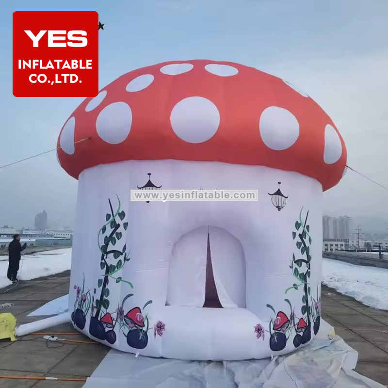 Children Party Tent Air Blow Giant Inflatable Mushroom Tent