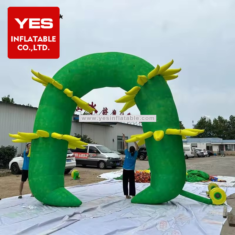 Hot Sale Green Balloon Arch Inflatable Plant Arch For Advertising