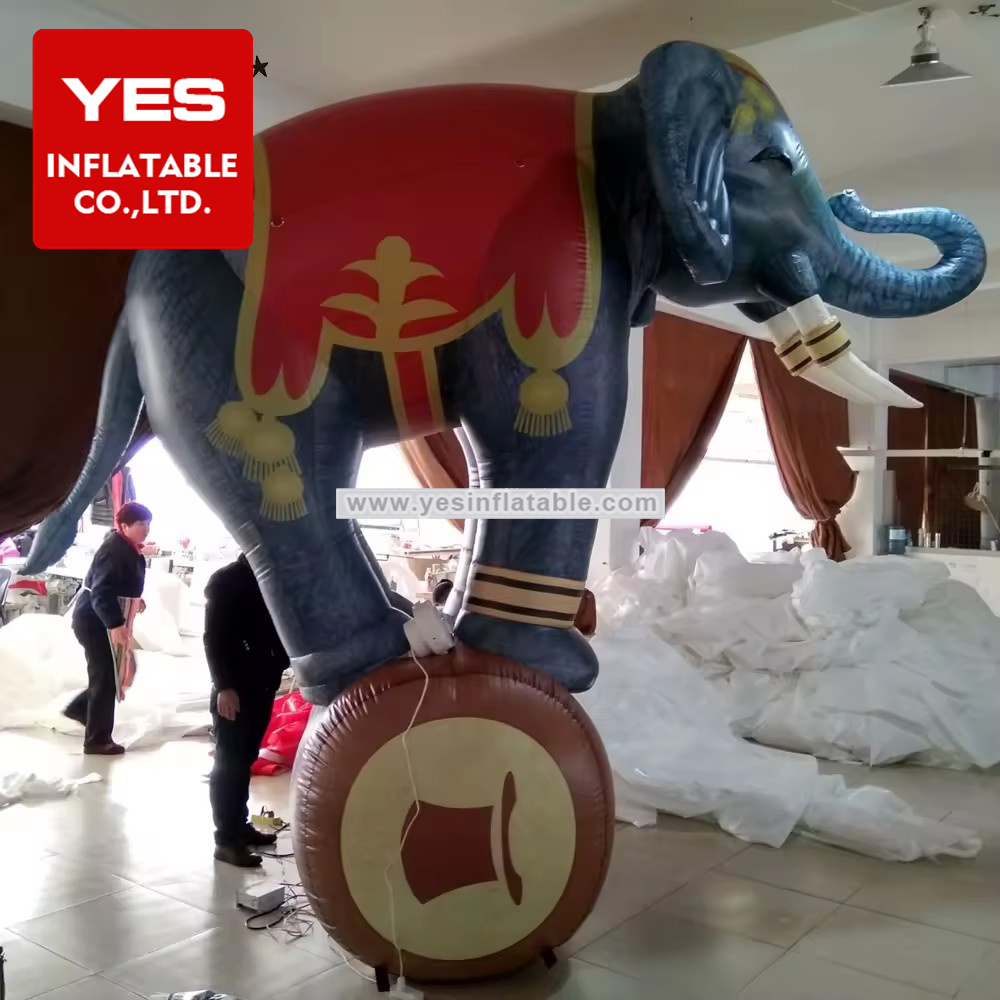 Air inflatable elephants advertising circus inflatable animals