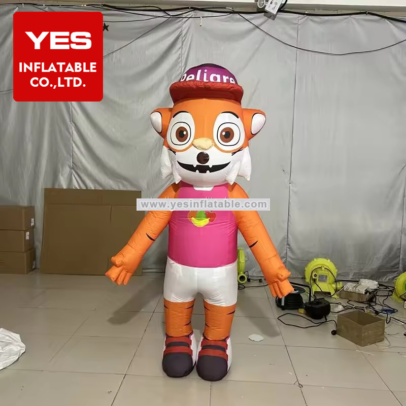 Customized Inflatable Cartoon Animal Costume Inflatable Tiger Costume