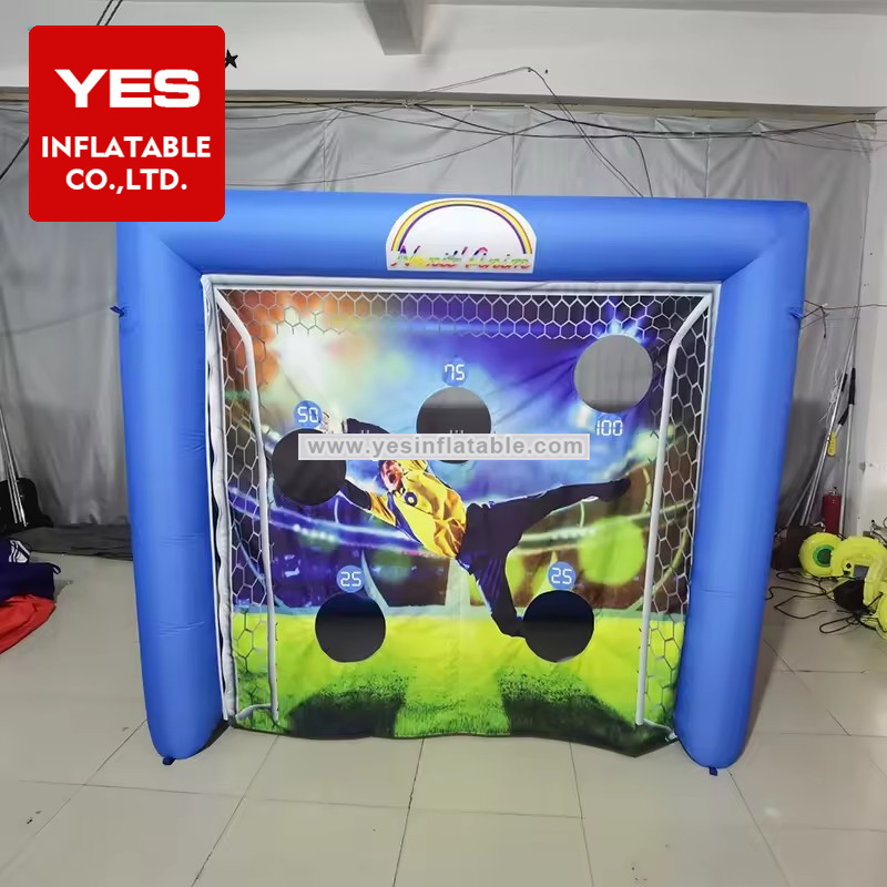 outdoor football game inflatable target for children shooting