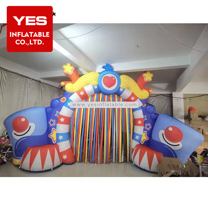 High Quality Circus Inflatable Cartoon Arch Inflatable Clown Arch