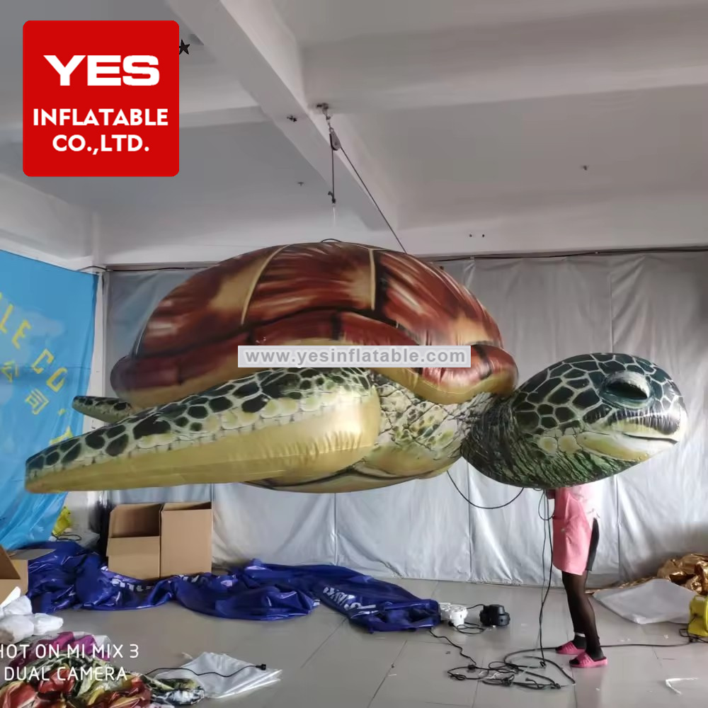 Custom Size Lifelike Inflatable Sea Turtle Advertising Inflatable Ocean Animal Sea Turtle