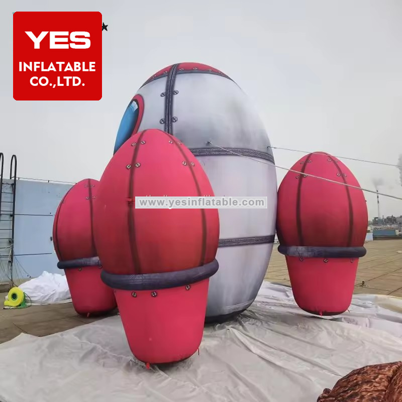 High Quality Inflatable Advertising Model Inflatable Aircraft Rocket