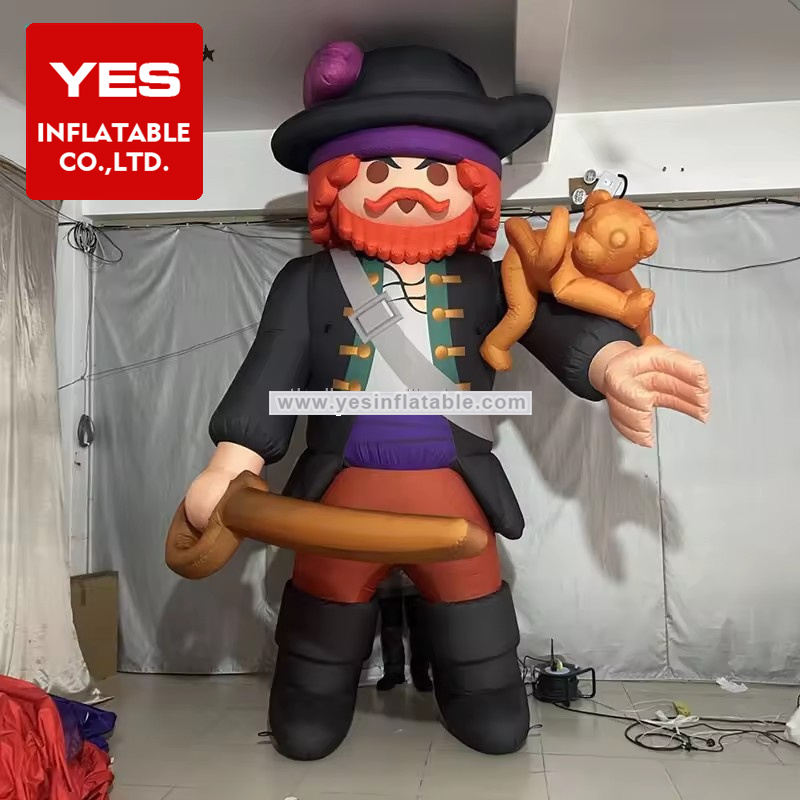 High Quality Inflatable Cartoon Model Inflatable Pirate With Knife Squirrel