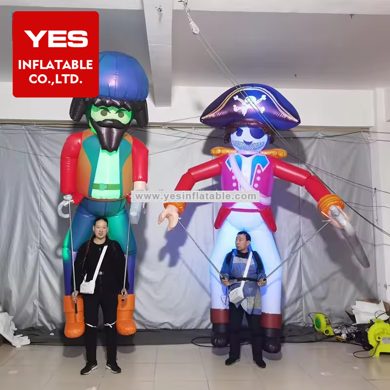 Outdoor Inflatable Cartoon Charater Costume Inflatable Pirate Costume