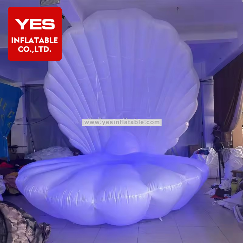 Wedding Decorative Scallop Shells Led Light Giant Shell Inflatable Creative Stage Decoration Inflatable Shell