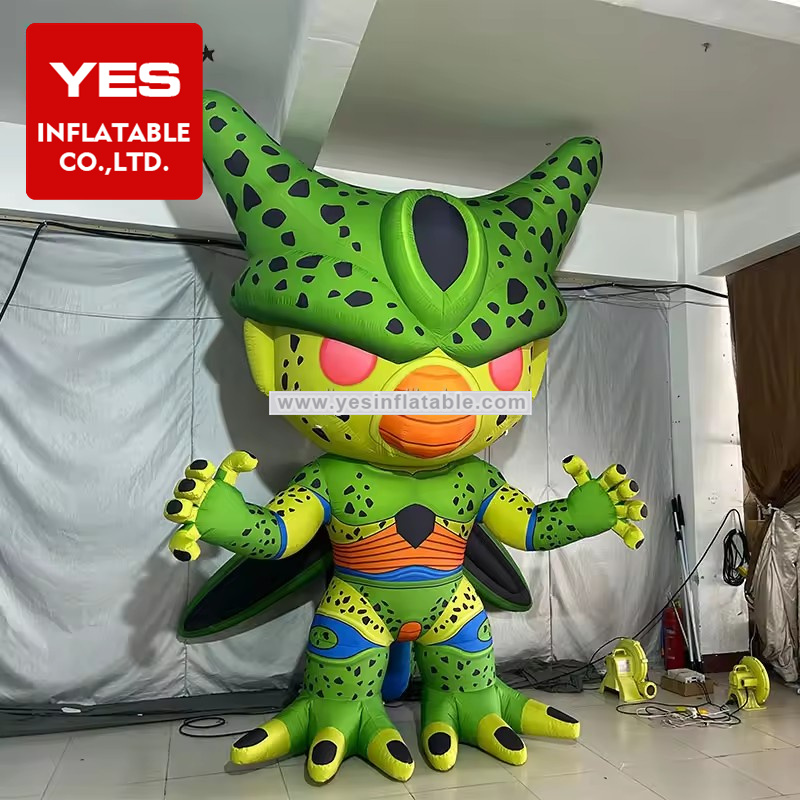 Hot Sale Inflatable Cartoon Charater Model Green Inflatable Monster