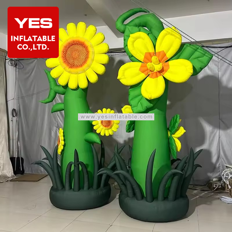 Customized Beautiful Inflatable Flower Model Inflatable Tube Flower