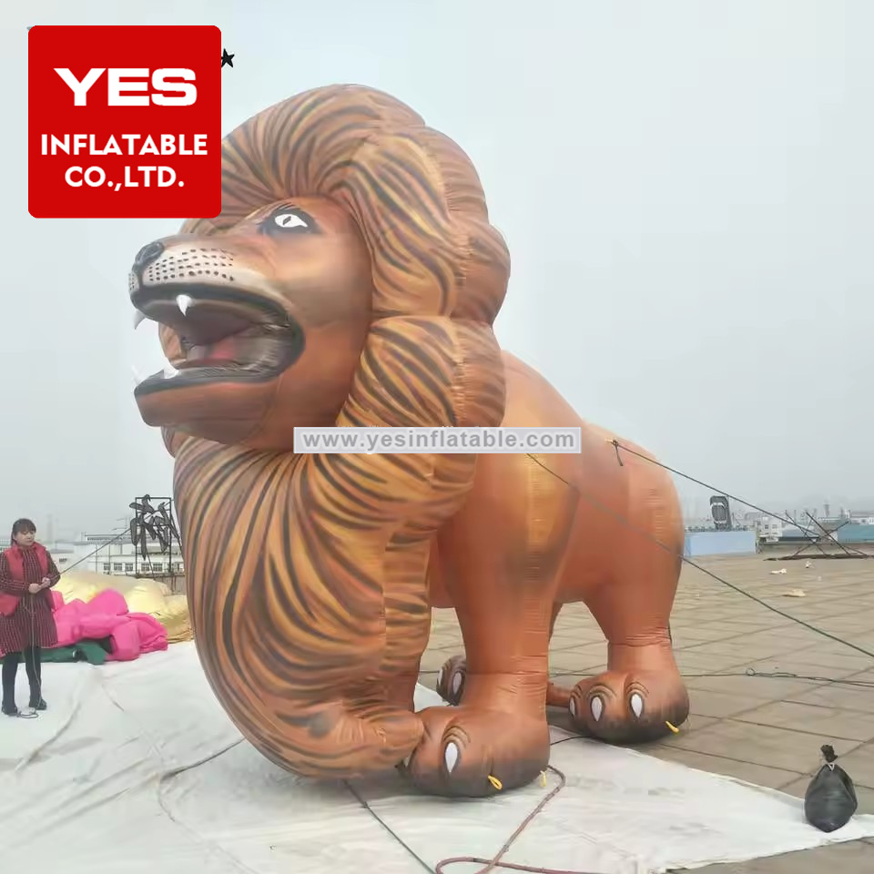 Customized inflatable inflatable wild animals mascot cartoon lion