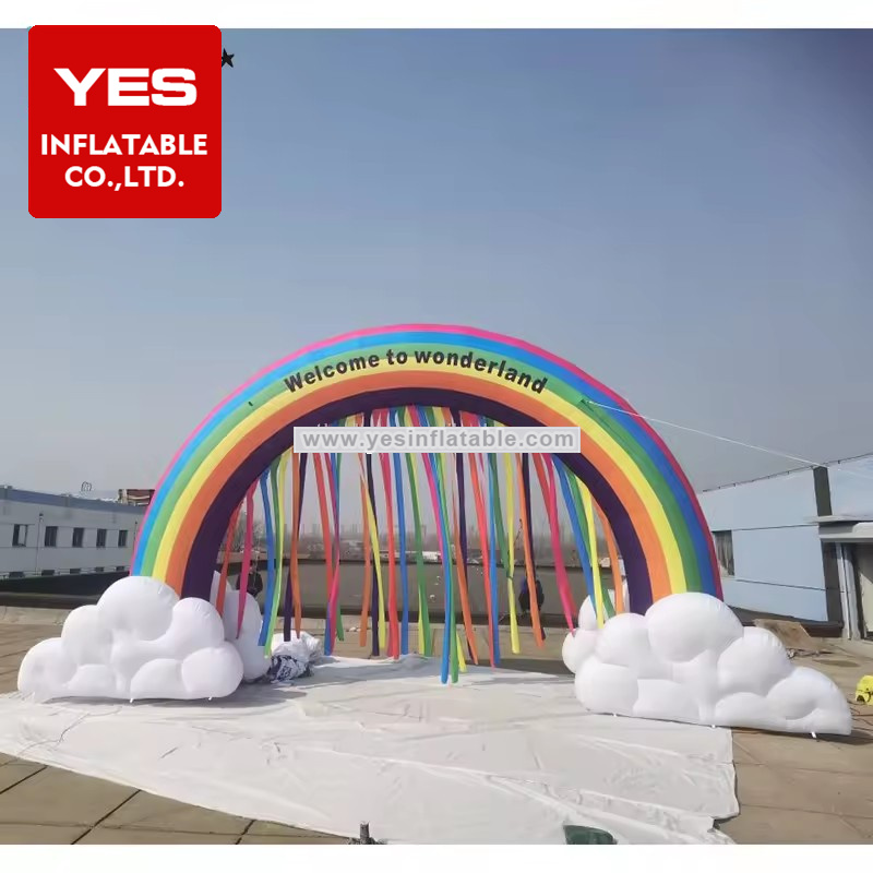 Customized Stage Background Inflatable Passage Arch Inflatable Rainbow Arch